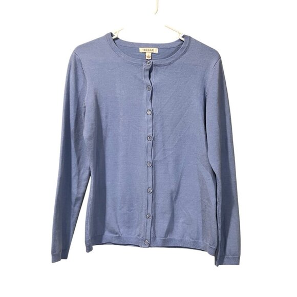 Bogari Button Cardigan Sweater Women Size Medium Career Formal Winter Designer‎ - Picture 1 of 12